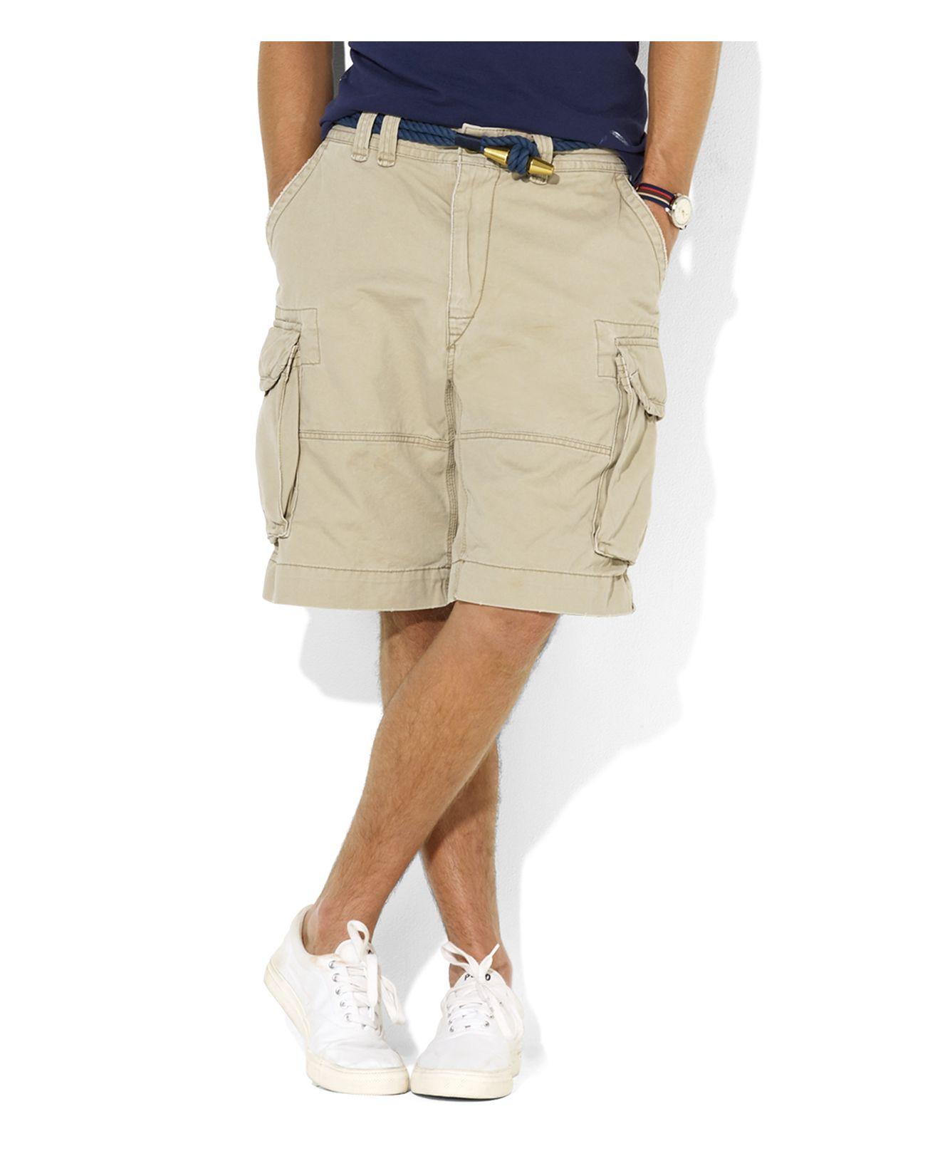 Polo ralph lauren Gellar Classic Cargo Shorts in Brown for Men | Lyst